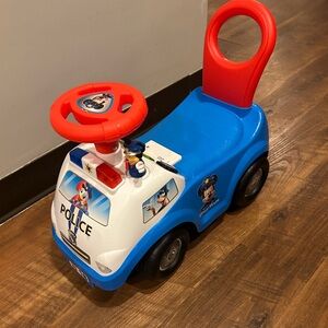 Mickey Mouse Police Kids Ride-On Toy with Red and Blue Accents